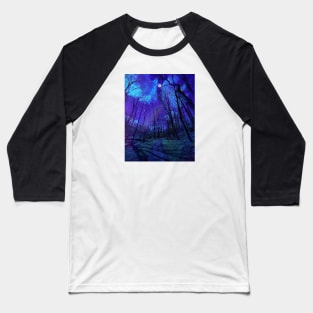 Forest at night Baseball T-Shirt